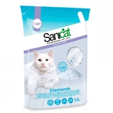 Sanicat (Саникет) Diamonds Cat Litter Unscented – Силикагелевый впитывающий наполнитель для кошачьего туалета без аромата; 3,8 л / 1,8 кг