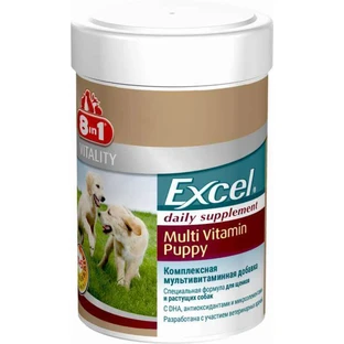 8in1 (8в1) Vitality Excel Puppy Multi Vitamin - Вітамінний комплекс для цуценят і молодих собак; 100 шт.