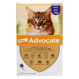 Advocate (Адвокат) by Elanco Animal - Противопаразитарные капли для котов и хорьков от блох, вшей, клещей, гельминтов (1 пипетка); 4-8 кг