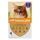 Advocate (Адвокат) by Elanco Animal - Противопаразитарные капли для котов и хорьков от блох, вшей, клещей, гельминтов (1 пипетка); 4-8 кг