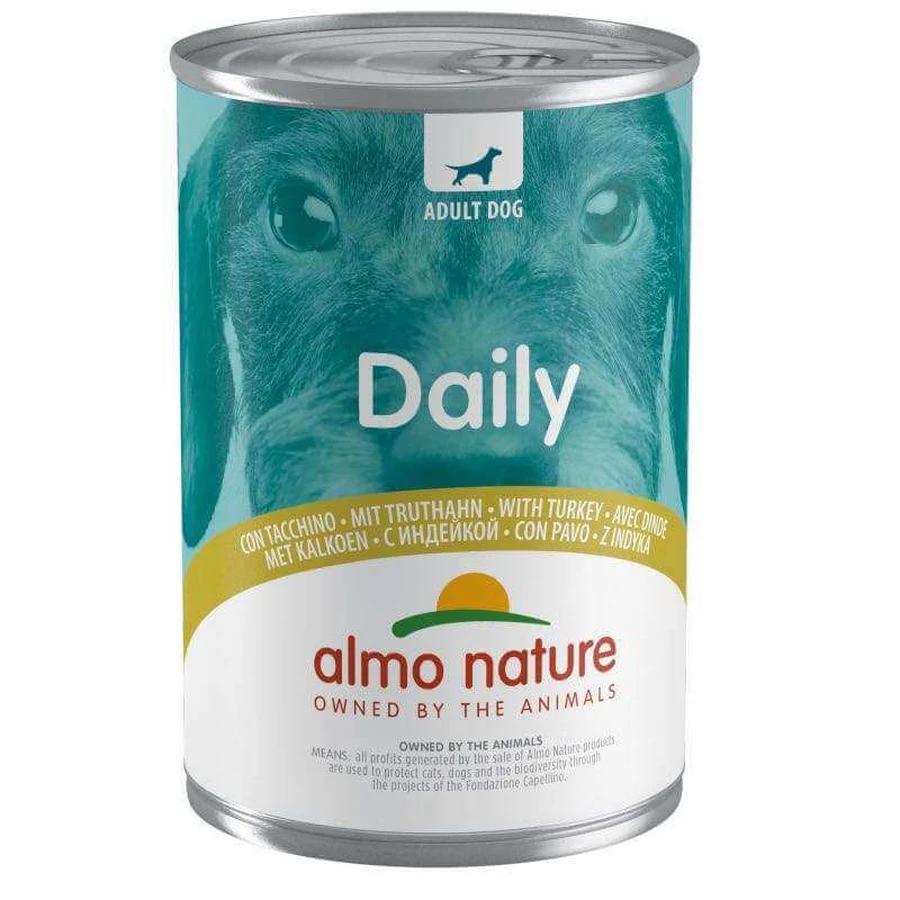 Almo Nature (Альмо Натюр) Daily Dog Adult Turkey - Полнорационный консервированный корм с индейкой для взрослых собак всех пород; 400 г: цены и характеристики