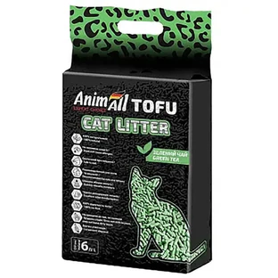 AnimAll (ЕнімАлл) Tofu - Наповнювач соєвий для котячого туалету; 6 л (Green Tea)