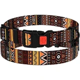Bronzedog (Бронздог) Dog Urban Ethnic Orange - Нашийник із пластиковою пряжкою для собак різних порід; 2,5х35-53 см (Помаранчевий)