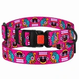 Bronzedog (Бронздог) Dog Urban Mask Pink - Нашийник із пластиковою пряжкою для собак різних порід; 2,0х30-40 см (Рожевий)