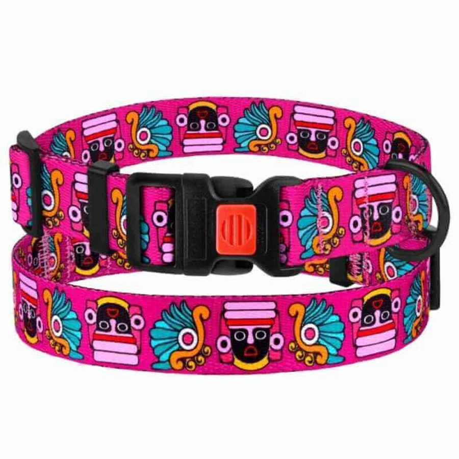Bronzedog (Бронздог) Dog Urban Mask Pink - Ошейник с пластиковой пряжкой для собак различных пород; 2,5х43-66 см (Розовый): цены и характеристики
