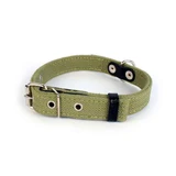 Collar (Коллар) - Нашийник брезентовий, подвійний зі світловідбиваючою ниткою; 2,0х31-41 см