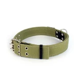 Collar (Коллар) - Ошейник брезентовый, двойной со светоотражающей нитью; 4,5х46-71 см
