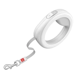 Collar (Коллар) WAUDOG - Круглий повідець-рулетка для собак, стрічка (2,9 м, до 40 кг); XS-M (Білий)