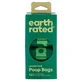 Earth Rated (Ес Рейтід) Poop Bags - Пакети для прибирання за собакою без аромату; 120 шт. (8 рулон.х15 шт.)