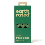 Earth Rated (Ес Рейтід) Poop Bags - Пакети для прибирання за собакою без аромату; 315 шт. (21 рулон.х15 шт.)