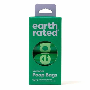 Earth Rated (Эс Рейтид) Poop Bags Lavender - Пакеты для уборки за собакой с ароматом лаванды; 120 шт. (8 рулон.х15 шт.)