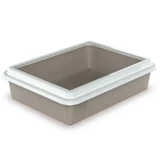 Georplast Max - Туалет з рамкою для котів; 43,5x34x11 см (Кольори в асортименті)