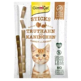 GimСat (ДжимКэт) Sticks - Лакомство с индейкой и кроликом для кошек; 20 г