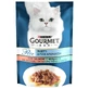Gourmet (Гурме) Perle Duo - Вологий корм з лососем і сайдою для котів (шматочки в підливі); 85 г