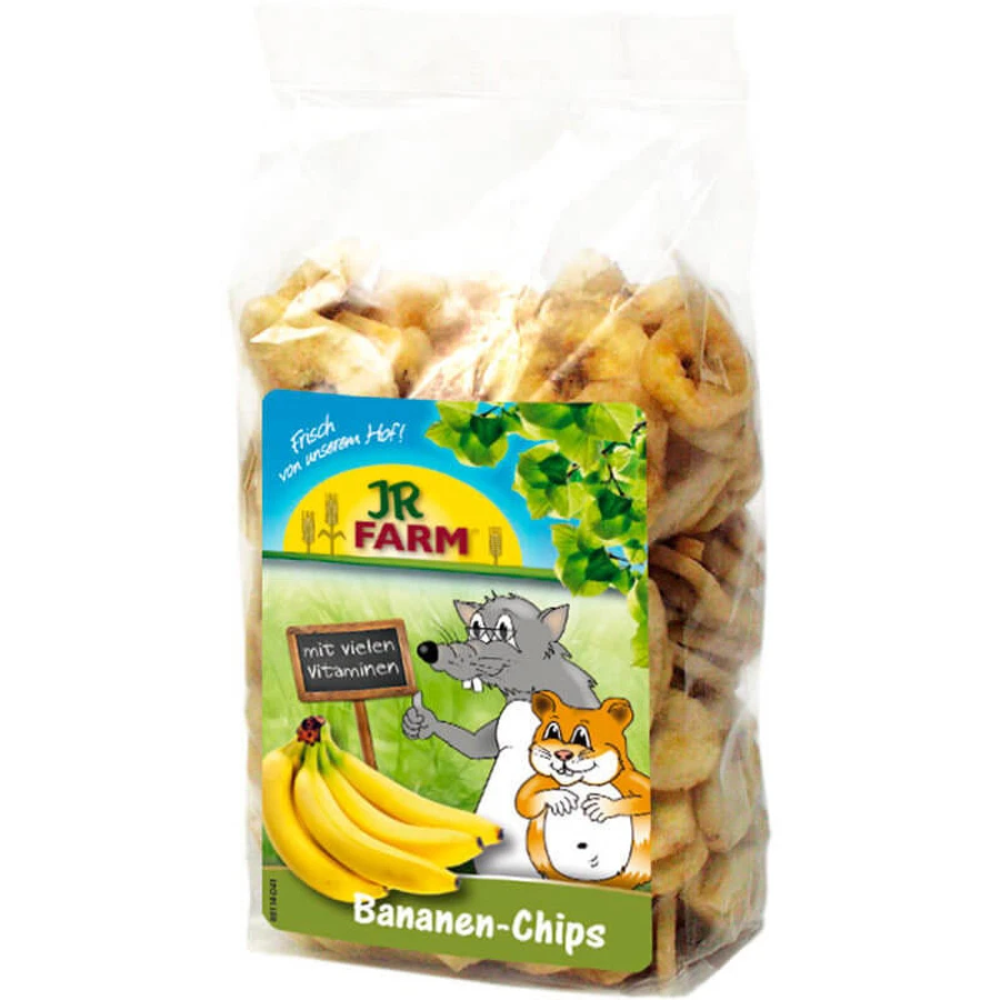 JR Farm (Джиер Фарм) Banana-Slices - Ласощі бананові чіпси для гризунів; 150 г: ціни та характеристики