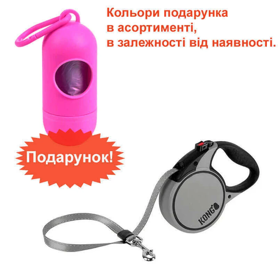 KONG (Конг) Terrain M - Рулетка для средних пород собак (5 м, до 30 кг); M+gift (Серый): цены и характеристики