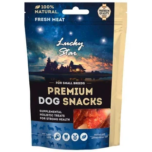 Lucky Star Premium Dog Snacks - Ласощі Сирні кісточки в обгортці з курячого м'яса для собак; 65 г