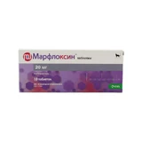 Marfloxin (Марфлоксин) by KRKA - Антибактеріальні таблетки для собак і котів; 20 мг (10 таб.)