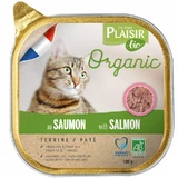 Plaisir (Плезир) Bio Organic Adult Cat Salmon Terrine - Полнорационный влажный корм с лососем для взрослых котов (террин); 100 г