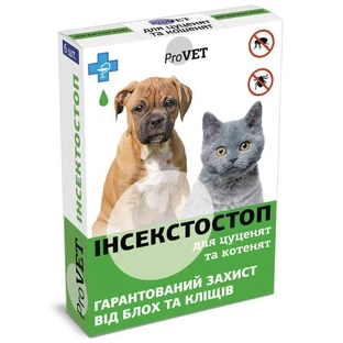 ProVET (ПроВет) Инсектостоп капли для щенков и котят; 1 уп.(6х0,5 мл)