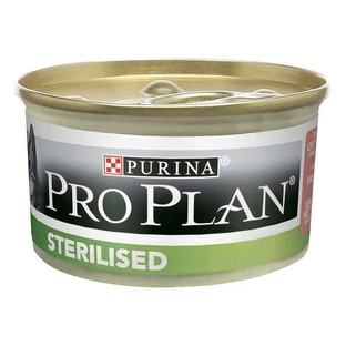 Purina Pro Plan Sterilised Tuna Salmon Cat - Вологий корм з тунцем та лососем для дорослих стерилізованих кішок (шматочки в паштеті); 85 г