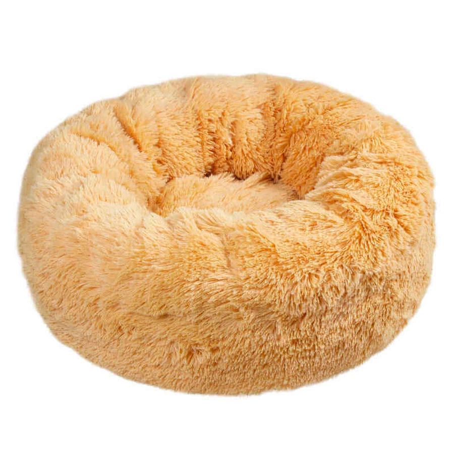 Red Point (Рэд Поинт) Donut - Лежак со съемной подушкой для собак мелких пород и котов; Ø50 см (Абрикосовый): цены и характеристики