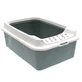 Rotho MyPet (Рото МайПет) Cat Toilet Bonnie ECO – Открытый туалет для котов с рамкой; 57х39х21 см (Зеленый)
