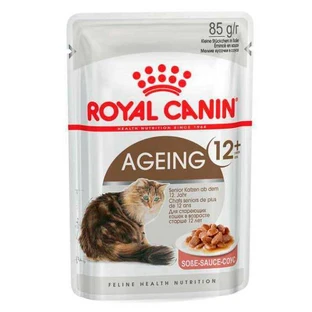Royal Canin Ageing 12+ - Консервированный корм для кошек старше 12 лет (кусочки в соусе); 85 г