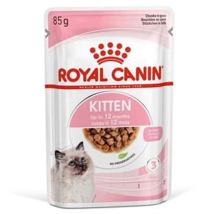 Royal Canin Kitten Instinctive - Консервированный корм для котят (кусочки в соусе); 85 г