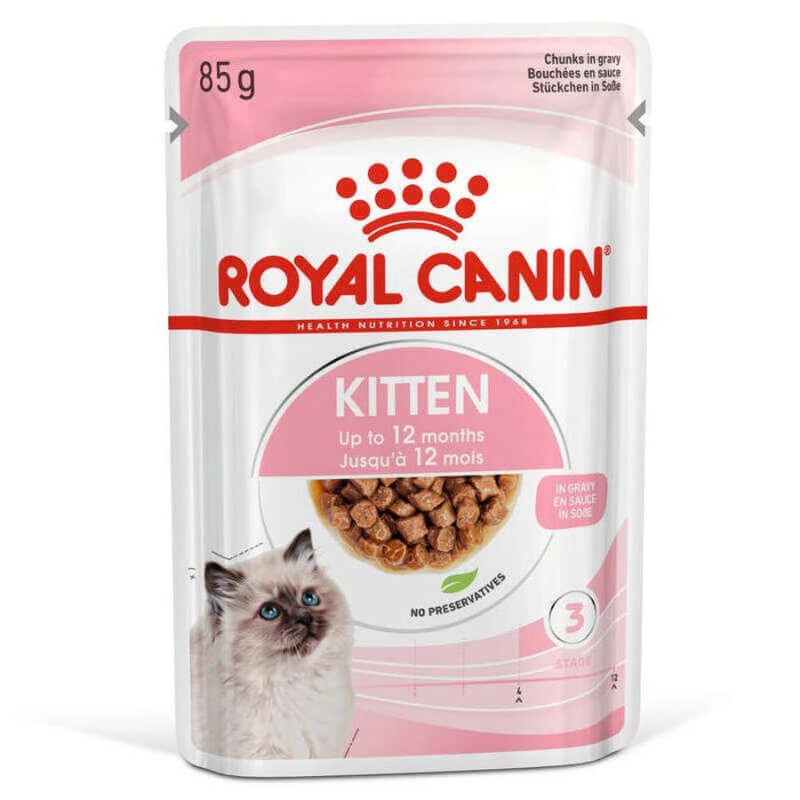 Royal Canin Kitten Instinctive - Консервированный корм для котят (кусочки в соусе); 85 г: цены и характеристики