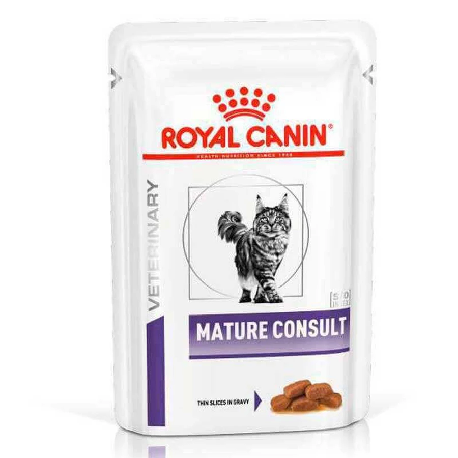 Royal Canin Mature Consult - Консервированный корм для котов и кошек старше 7 лет (кусочки в соусе); 100 г: цены и характеристики
