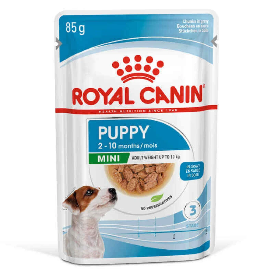 Royal Canin Mini Puppy - Консервований корм для цуценят дрібних порід (шматочки в соусі); 85 г: ціни та характеристики