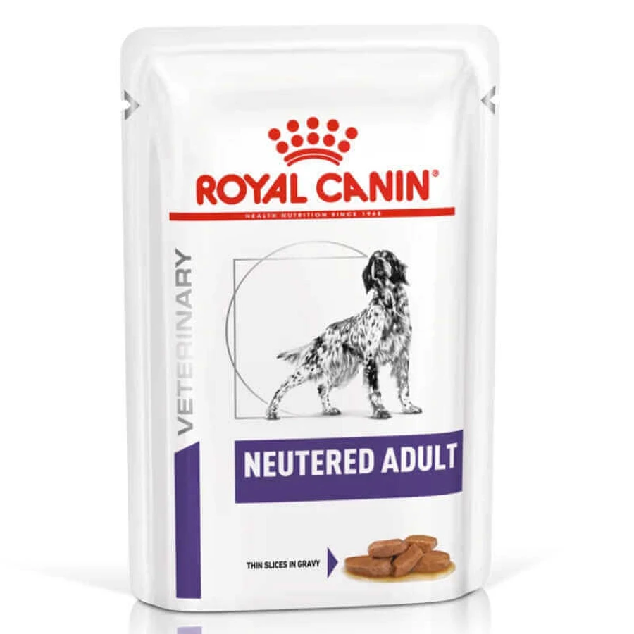 Royal Canin Neutered Adult in Gravy - Ветеринарная диета для стерилизованных собак различных пород, склонных к набору лишнего веса (кусочки в соусе); 100 г: цены и характеристики