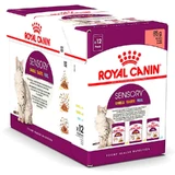 Royal Canin Sensory Multi-Pack Feel, Taste, Smell - Набір паучів зі смаком м'яса та риби, для стимуляції смакових рецепторів котів (шматочки в соусі); 3х4х85 г