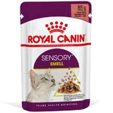 Royal Canin Sensory Smell in Gravy – Вологий корм з м'ясом та рибою для дорослих котів, що стимулює нюхові рецептори (шматочки в соусі); 85 г