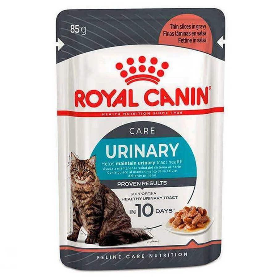 Royal Canin Urinary Care - Консервированный корм для взрослых котов, способствующий поддержанию здоровья мочевыделительной системы (кусочки в соусе); 85 г: цены и характеристики