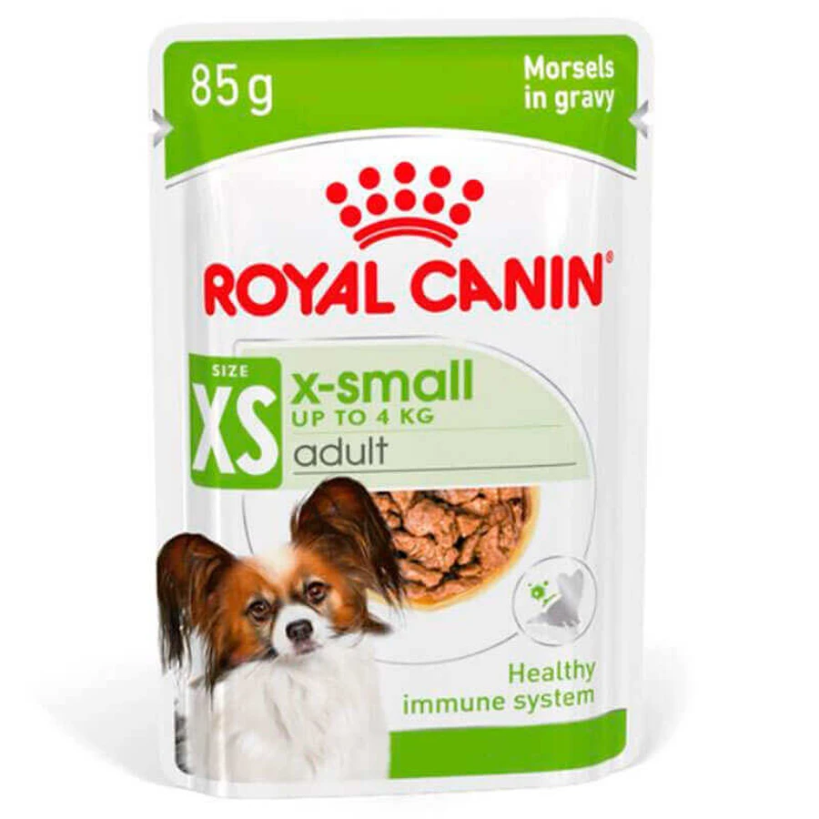 Royal Canin X-Small Adult - Вологий корм з домашньою птицею для дорослих собак (шматочки в соусі); 85 г: ціни та характеристики