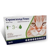 Stronghold (Стронгхолд) PLUS Протипаразитарний препарат для котів (1 піпетка), 5-10 кг