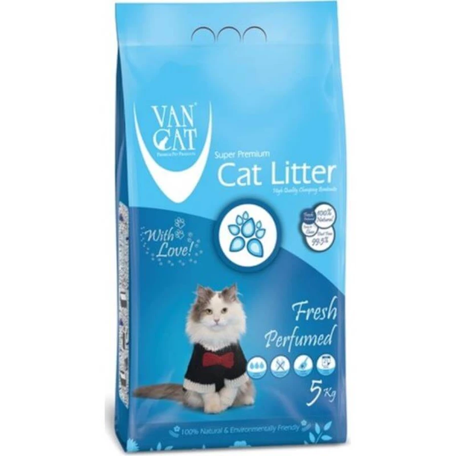 VanCat (ВанКэт) Cat Litter Fresh - Бентонитовый наполнитель для кошачьего туалета с ароматом свежести; 5 кг: цены и характеристики