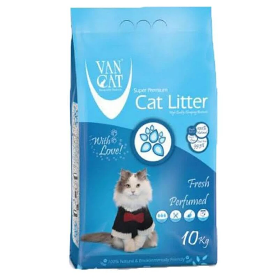 VanCat (ВанКэт) Cat Litter Fresh - Бентонитовый наполнитель для кошачьего туалета с ароматом свежести; 10 кг: цены и характеристики
