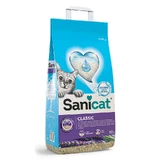 Sanicat (Саникет) Classic Cat Litter Lavender – Минеральный впитывающий наполнитель для кошачьего туалета с ароматом лаванды; 10 л / 6 кг