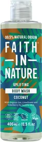 Гель для душу Faith In Nature натуральний з кокосом, 400 мл