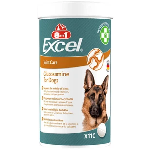 8in1 (8в1) Excel Glucosamine - Вітамінний комплекс для підтримки здоров'я суглобів у собак і цуценят; 110 шт.