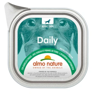 Almo Nature (Альмо Натюр) Daily Adult Dog Lambamp;Potatoes - Консервований корм з ягням та картоплею для дорослих собак; 100 г