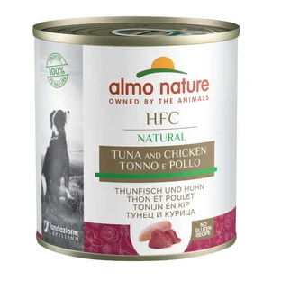 Almo Nature (Альмо Натюр) HFC Natural Adult Dog Tuna&Chicken - Консервированный корм с тунцом и курицей для взрослых собак (кусочки в соусе); 280 г