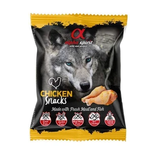 Alpha Spirit (Альфа Спирит) Snacks Chicken - Полувлажное лакомство для собак с курицей; 50 г