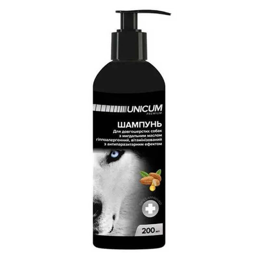 Unicum (Унікум) Premium for Long Hair - Фітошампунь Мигдальна олія з протипаразитарним ефектом для довгошерстих собак; 200 мл: ціни та характеристики