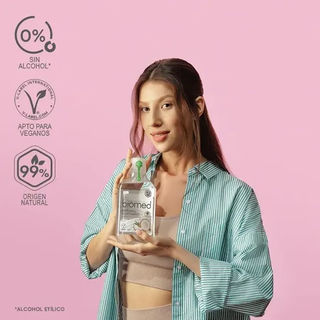 Ополіскувач для ротової порожнини BioMed Natural Whitening для комплексного догляду, 500 мл: ціни та характеристики