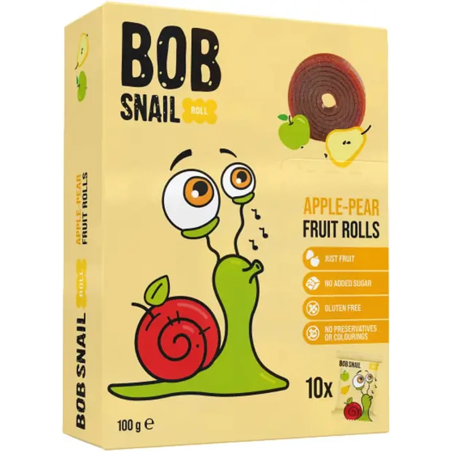 Конфеты Bob Snail Roll натуральные яблочно-грушевые, 100 г: цены и характеристики