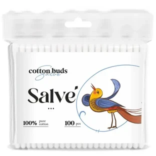 Ватні палички Salve у круглій коробці, №100